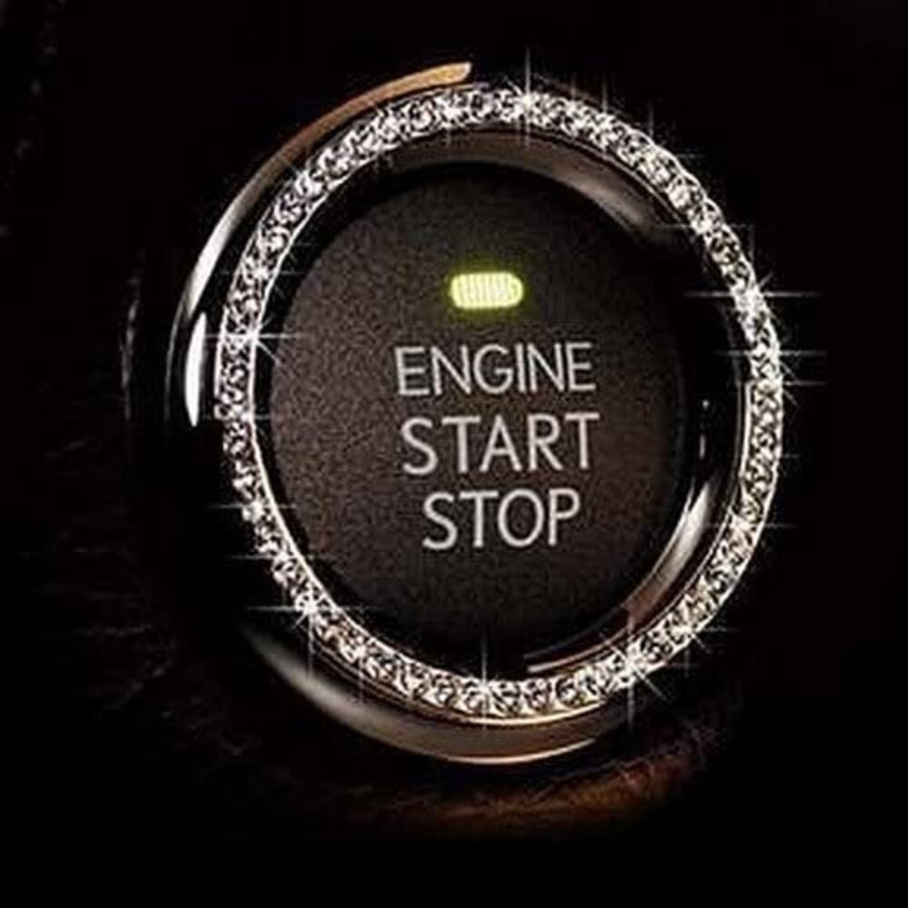 Crystal Rhinestone Car Bling Ring Accessory Sticker, Bling Car Accessories